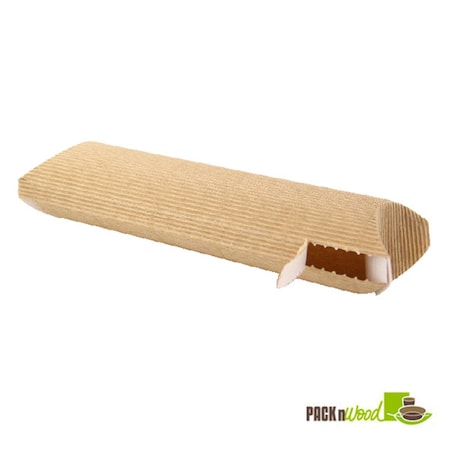 Packnwood 9.4 x 3.9 x 2.3 in. Corrugated Hot Sandwich Boxes Tear Open 210ETNINI